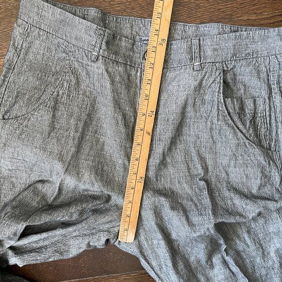Transit Par Such Linen Blend Gray Split Hem Pants-Size 12 (5) - Picture 12 of 13